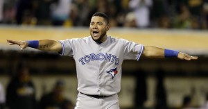 Melky Cabrera says he's safe (and appeared to be safe) but was called out and the call stood.